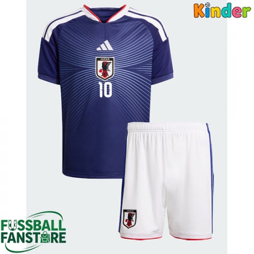 Japan Ritsu Doan #10 Replik Heimtrikot Kinder WM 2026 Kurzarm (+ Kurze Hosen)
